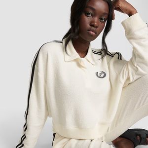 Victoria’s Secret PINK Cropped Polo Sweatshirt